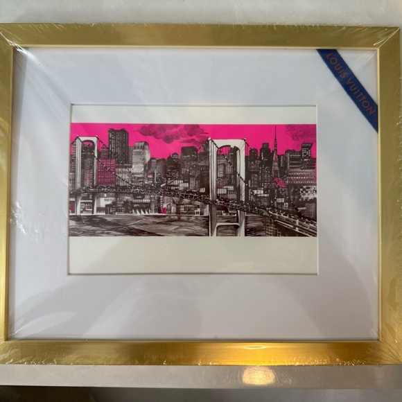 Louis Vuitton Other - Louis Vuitton Ruben Toledo Art Print/ Postcard Custom Framed (TOKYO) With COA